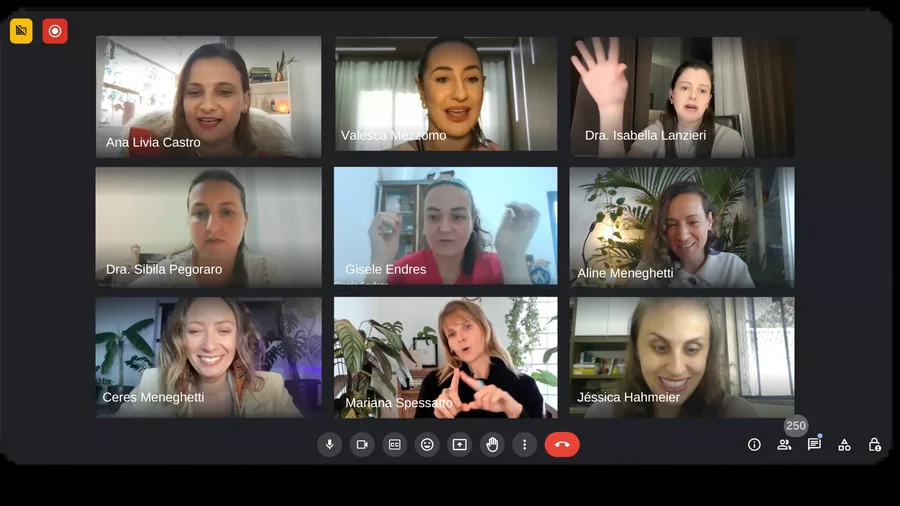 Masterclass ao vivo com as profissionais convidadas