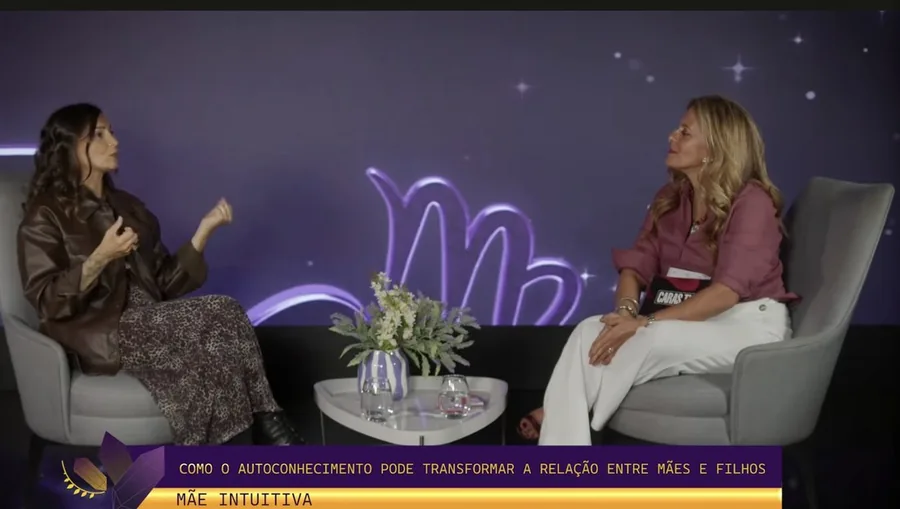 Mirela Marques em programa de televisão