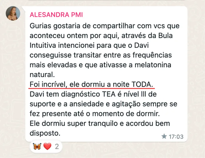 Relato de mãe do Programa Mãe Intuitiva